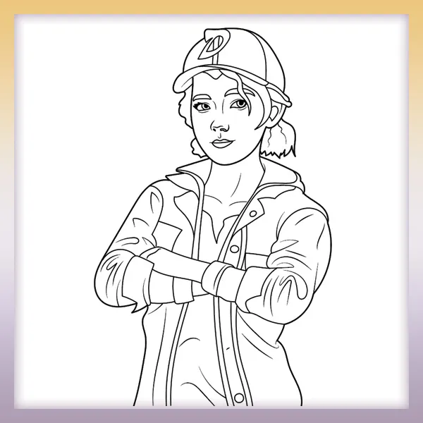 Clementine | Online coloring page
