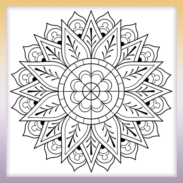 Mandala | Online coloring page