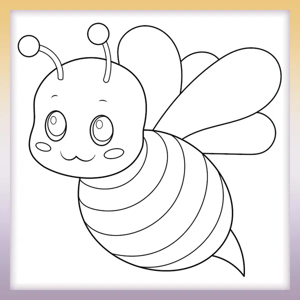 Bee | Online coloring page