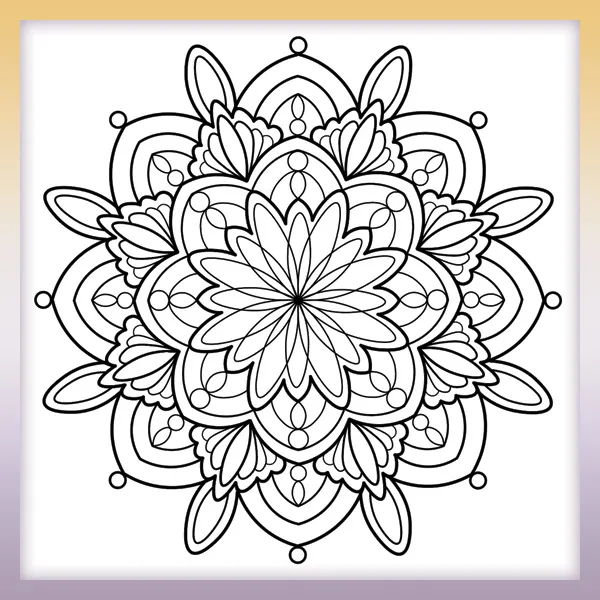 Mandala | Online coloring page