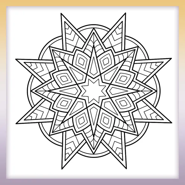 Mandala | Online coloring page