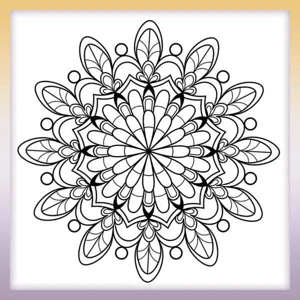 Mandala | Online coloring page