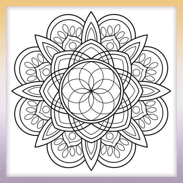 Mandala | Online coloring page