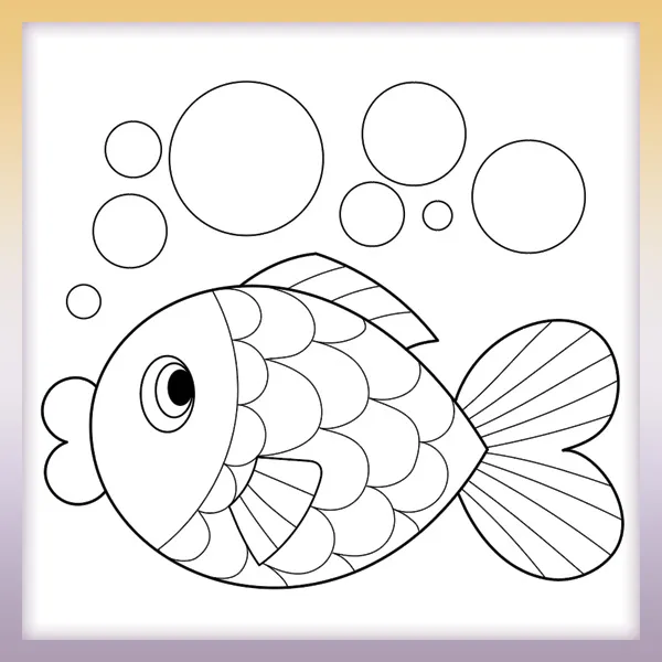 Fish | Online coloring page