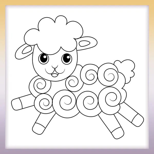 Sheep | Online coloring page