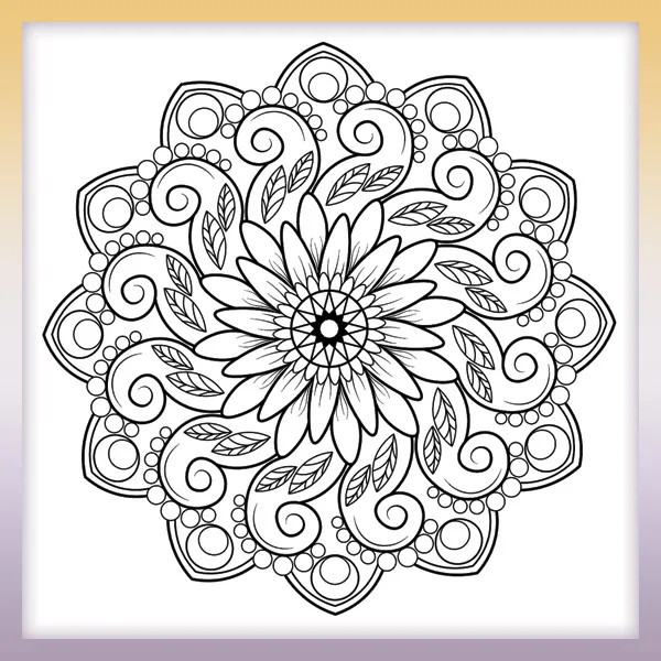 Mandala | Online coloring page