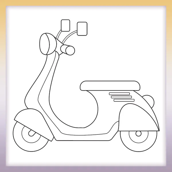 Scooter | Online coloring page