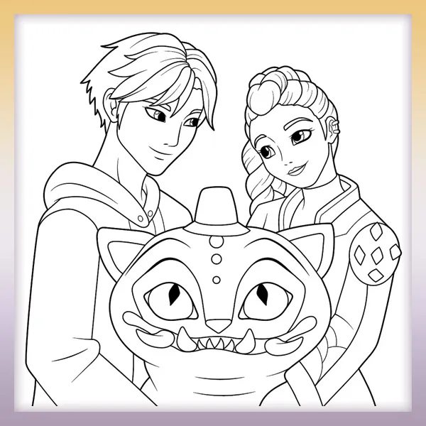 K-pop Demon Hunters | Online coloring page
