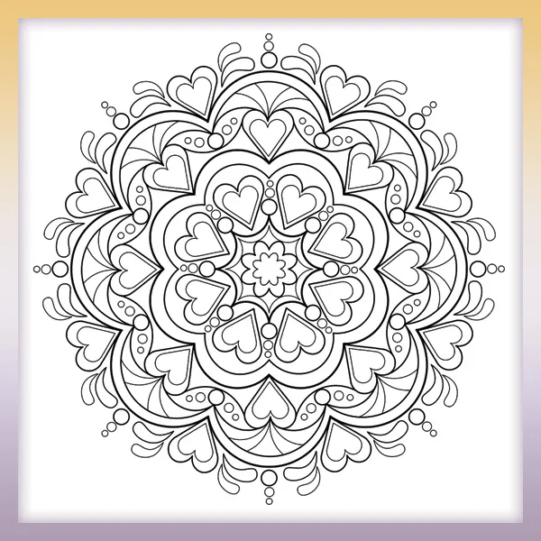 Mandala | Online coloring page