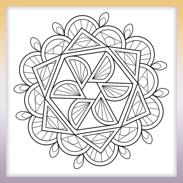 Mandala | Online coloring page