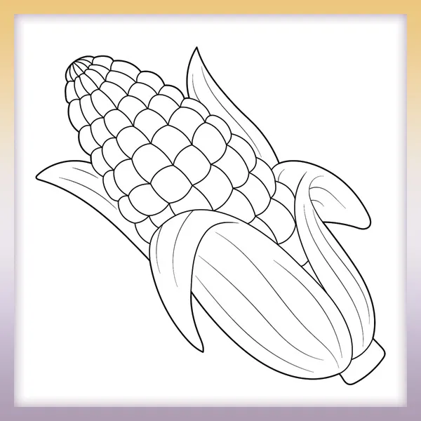 Corn | Online coloring page