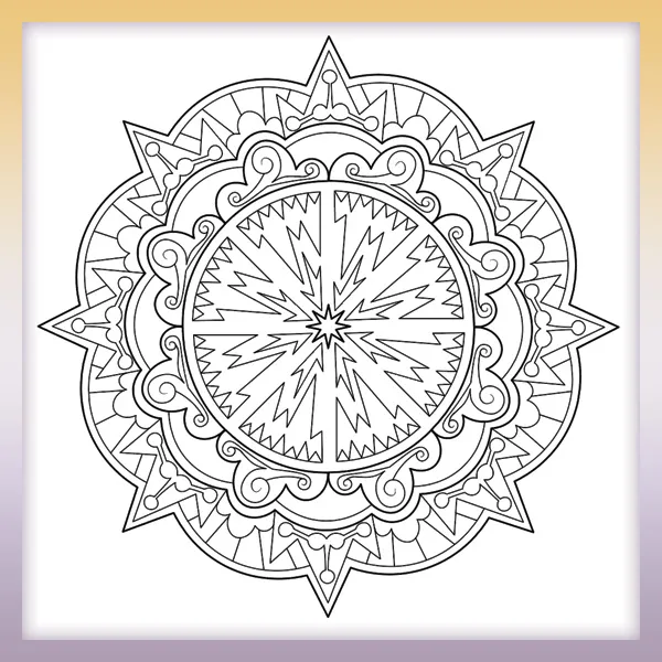 Mandala | Online coloring page