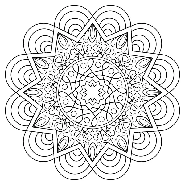 Mandala | Online coloring pages for kids