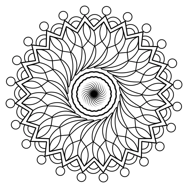 Mandala 2 | Online coloring pages for kids