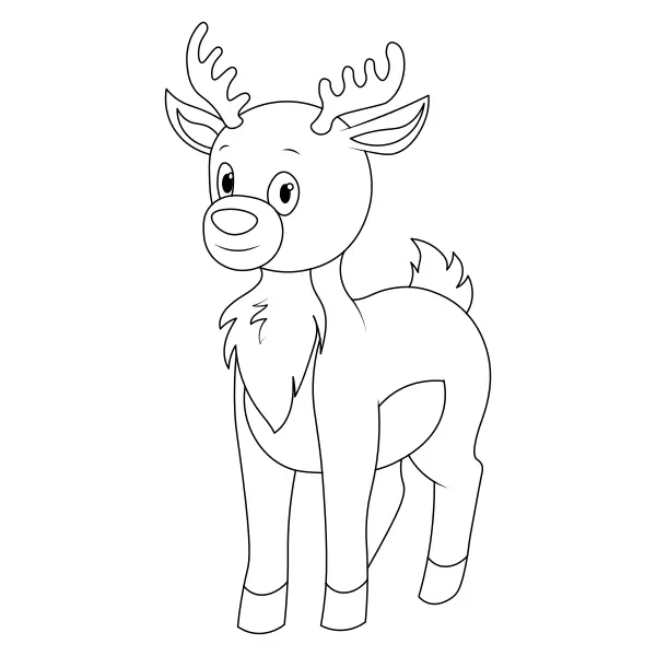 Reindeer | Online coloring pages for kids
