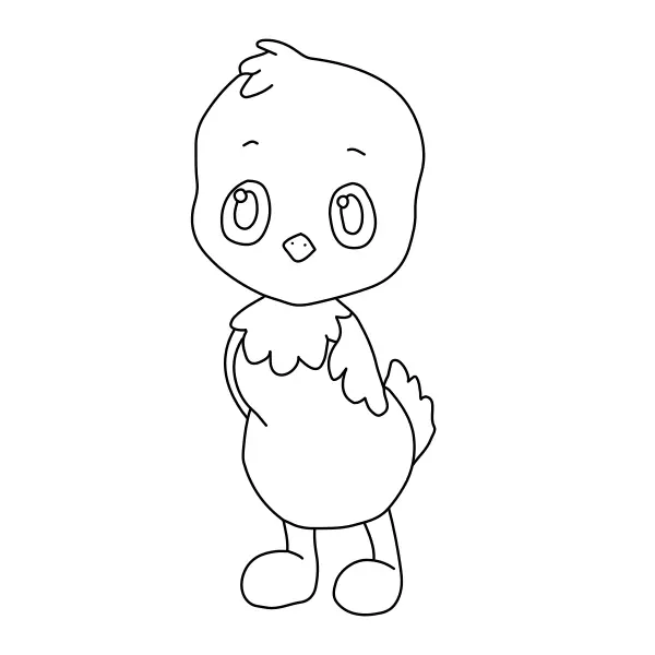 Chick | Online coloring pages for kids