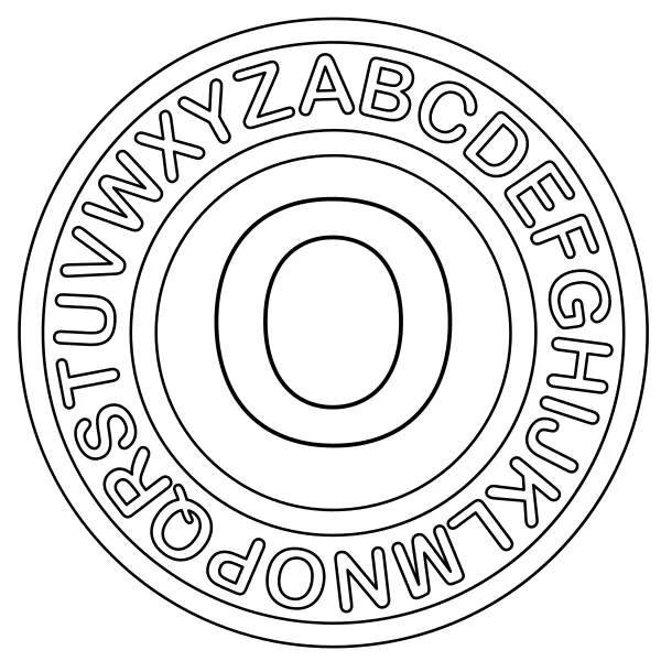 The letter O | Online coloring pages for kids