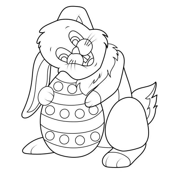 Easter Bunny | Online coloring pages for kids