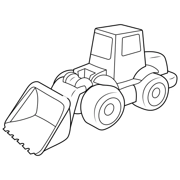 Excavator | Online coloring pages for kids