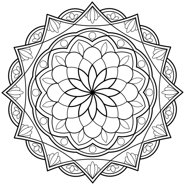 Mandala 14 | Online coloring pages for kids