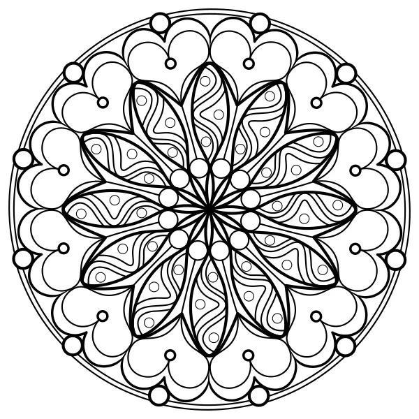 Mandala 4 | Online coloring pages for kids