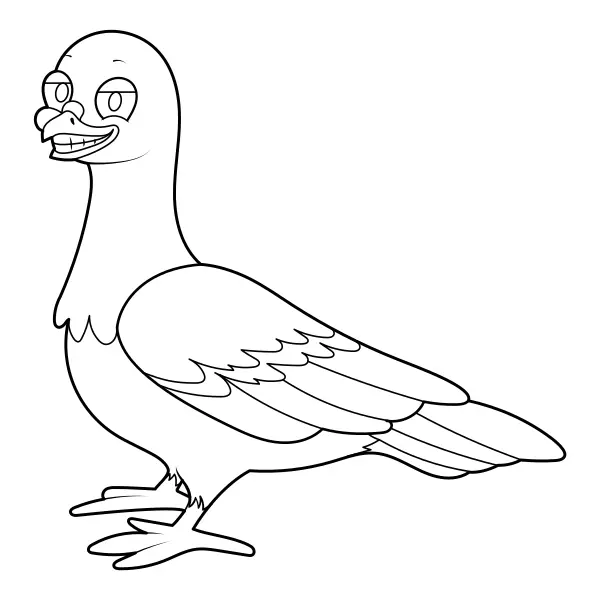 Pigeon | Online coloring pages for kids