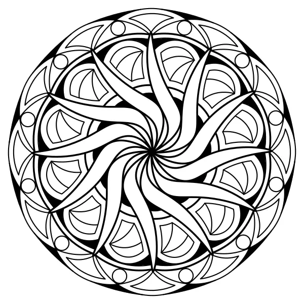 Mandala 6 | Online coloring pages for kids