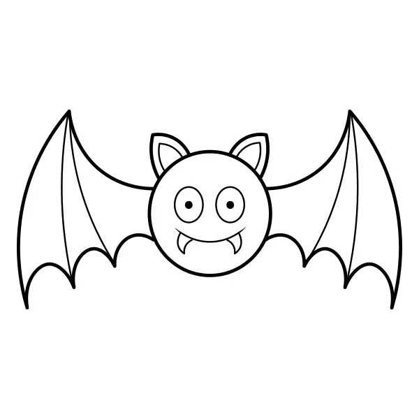 Bat | Online coloring pages for kids