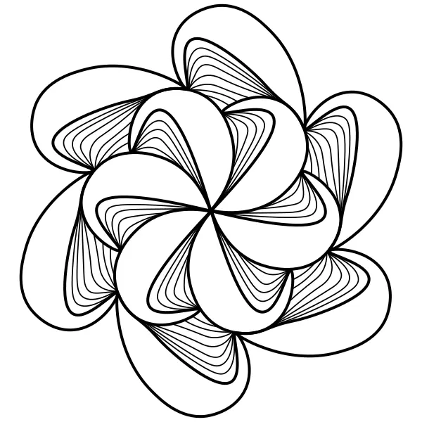 Abstract Mandala | Online coloring pages for kids
