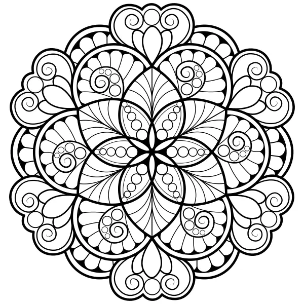 Mandala 8 | Online coloring pages for kids
