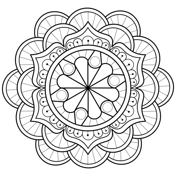 Mandala 9 | Online coloring pages for kids