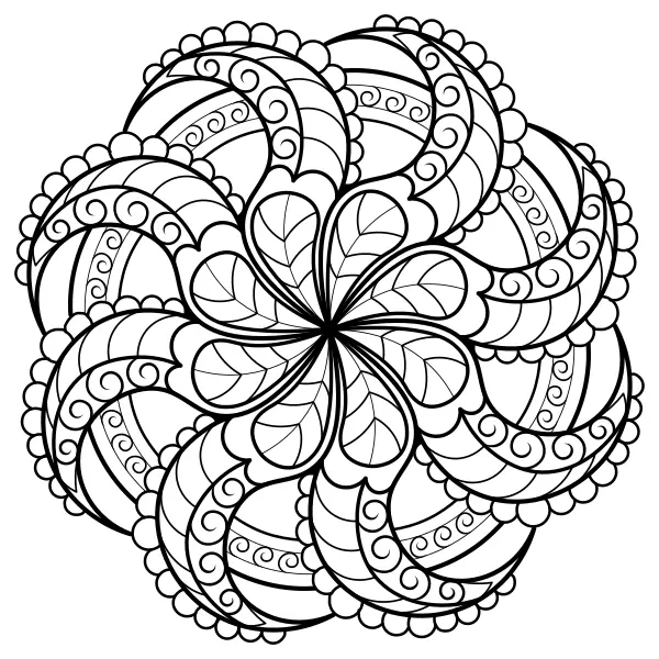 Octopus Mandala | Online coloring pages for kids