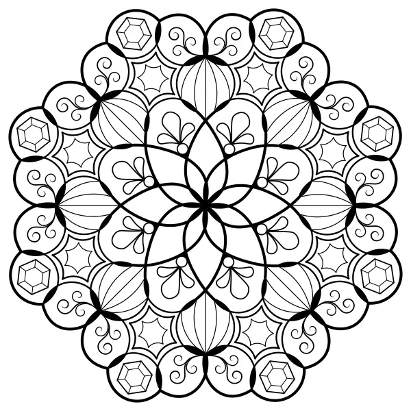 Mandala 10 | Online coloring pages for kids