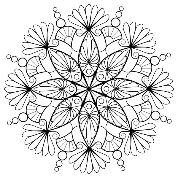 Bird Mandala | Online coloring pages for kids