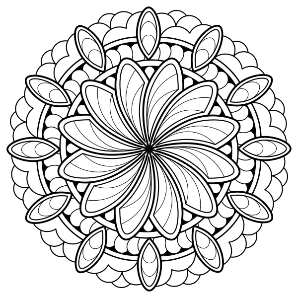 Mandala 12 | Online coloring pages for kids