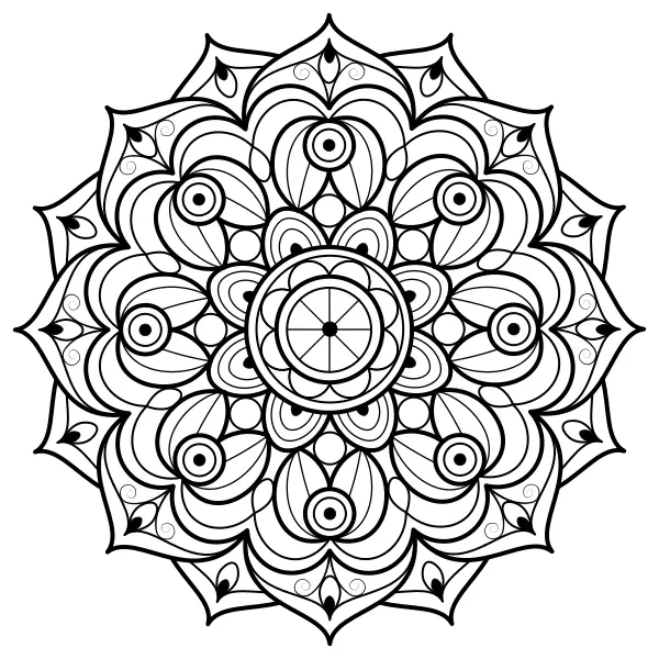 Mandala 15 | Online coloring pages for kids