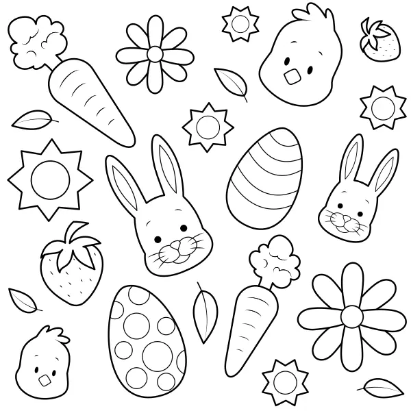Easter Collection | Online coloring pages for kids