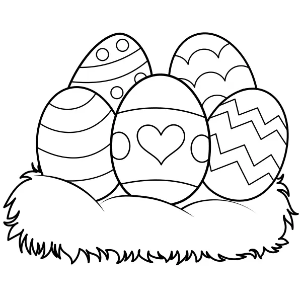 Easter Eggs | Online coloring pages for kids