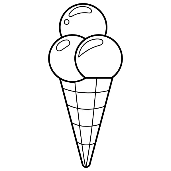 Ice Cream | Online coloring pages for kids