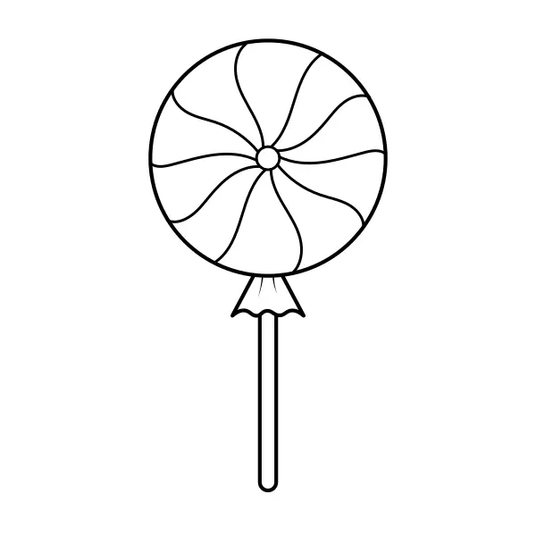 Lollipop | Online coloring pages for kids