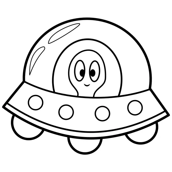 Alien | Online coloring pages for kids