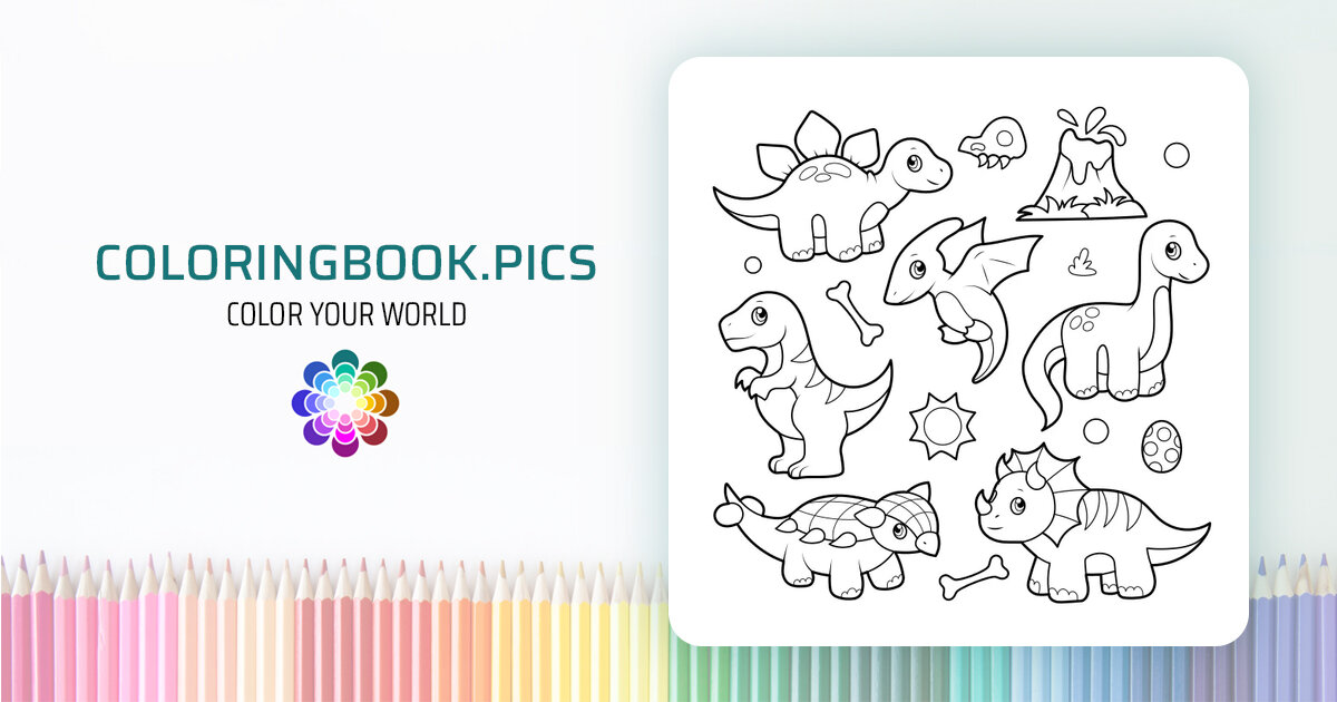 Dinosaur Collection – Coloringbook.pics – Color your world