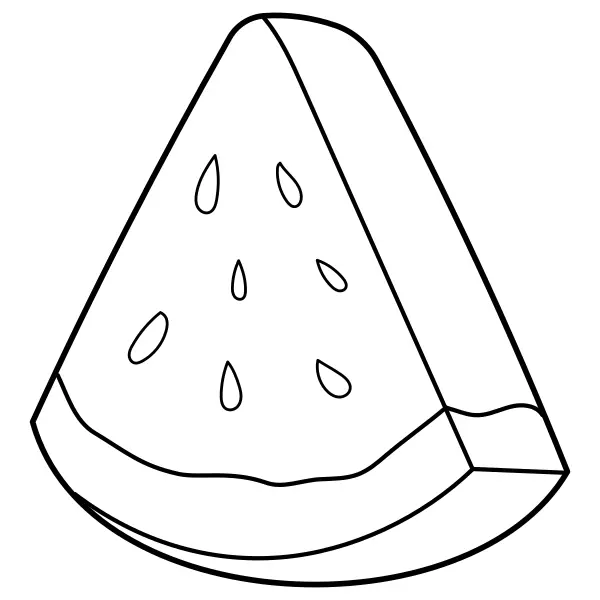 Watermelon | Online coloring pages for kids