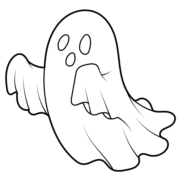 Ghost | Online coloring pages for kids