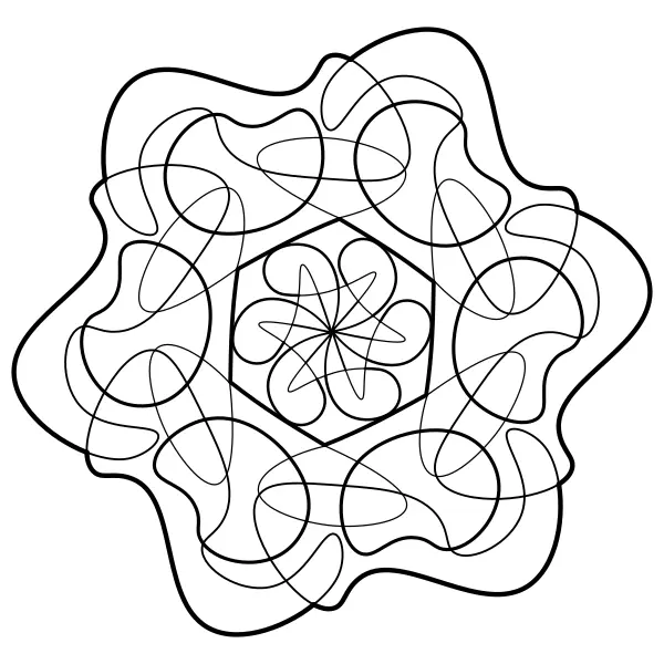Formless Mandala | Online coloring pages for kids