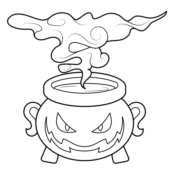 Smoking Pot | Online coloring pages for kids