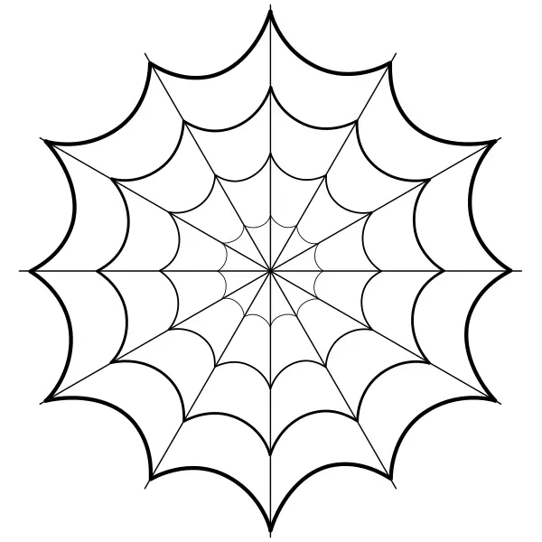 Mandala – Spider Web | Online coloring pages for kids