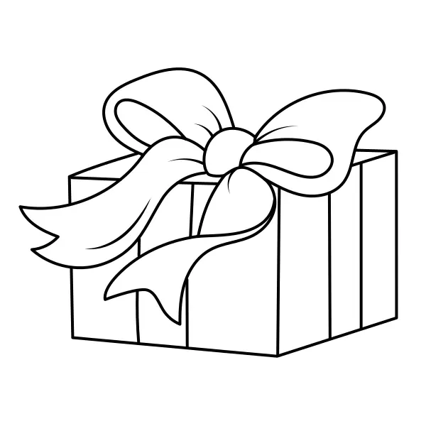 Gift | Online coloring pages for kids