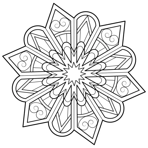 Mandala 21 | Online coloring pages for kids