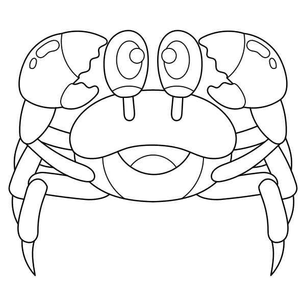 Crab | Online coloring pages for kids